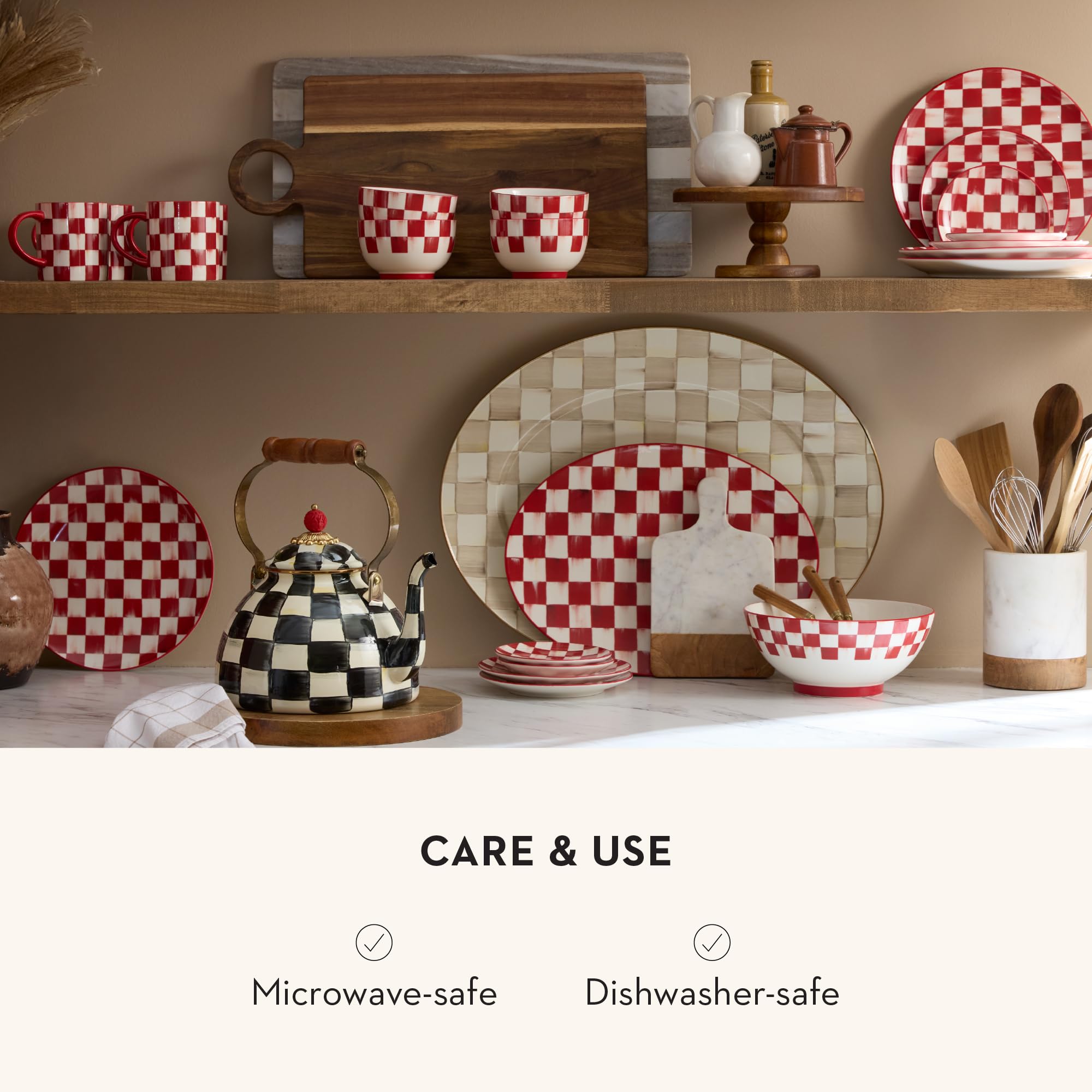 Amazon.com | MACKENZIE-CHILDS Set of 4 Stoneware Breakfast Bowls